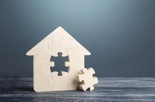 Puzzle pieces representing the GermanGenie sentence-building method